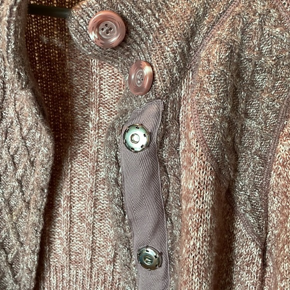 Prana knit sweater. Like new. Size Small. Faded rose color. Long cardigan - Picture 4 of 8